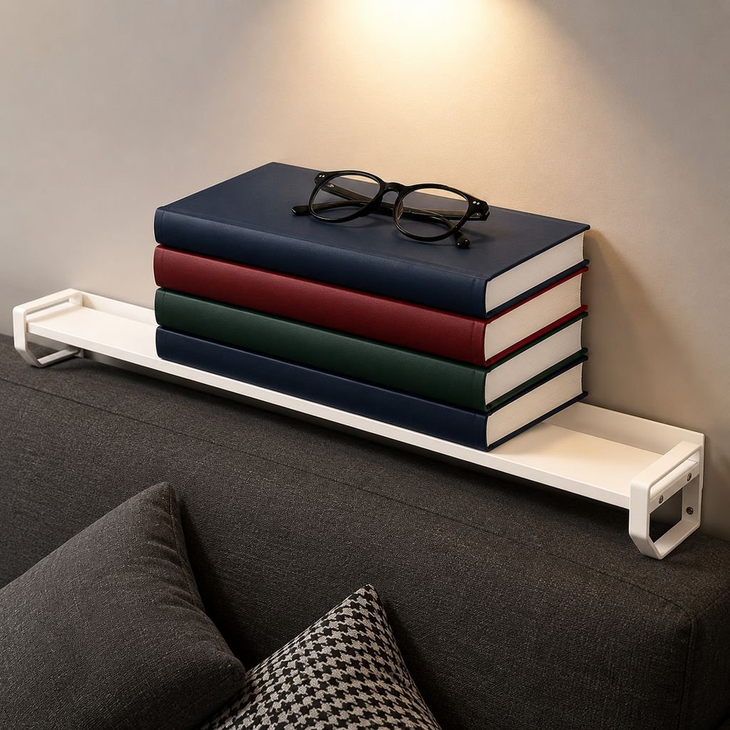 Sturdy wall shelf for bedroom storage and display