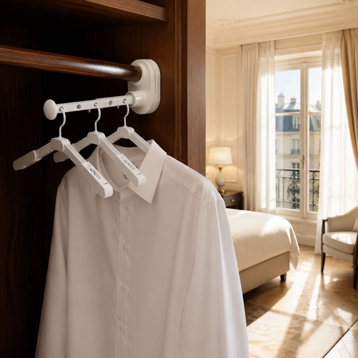 Porte-vêtements pliant de voyage pour hôtel et voyage d'affaires