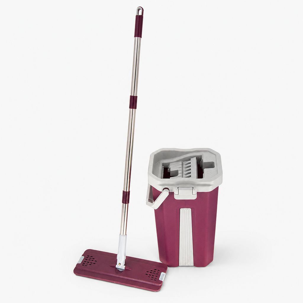 Extendable Handle Microfiber Flat Mop Multifunctional Floor Cleaner for Home