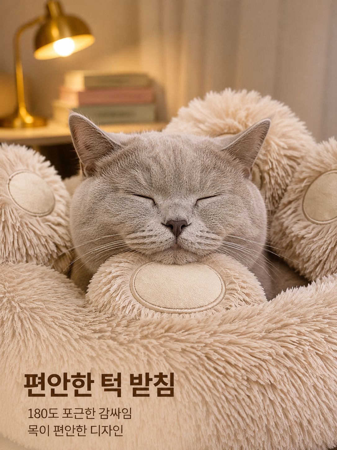 카툰 곰발바닥 고양이 강아지 매트