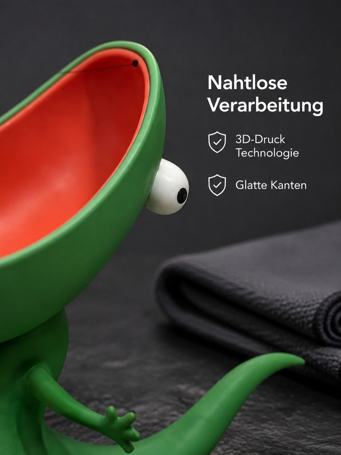 3D-gedruckte Seifenschale in Eidechsenform – Kreativer Badezimmer-Organizer