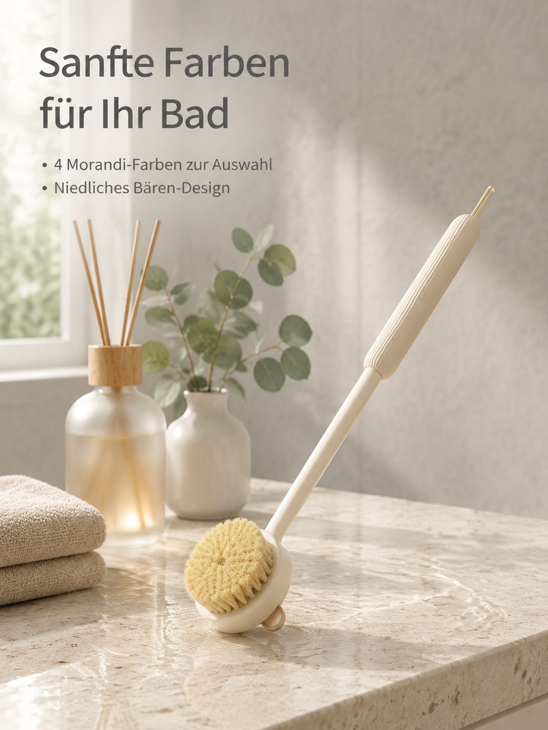 Duale Reinigungs-Duschbürste mit doppelseitigem Design