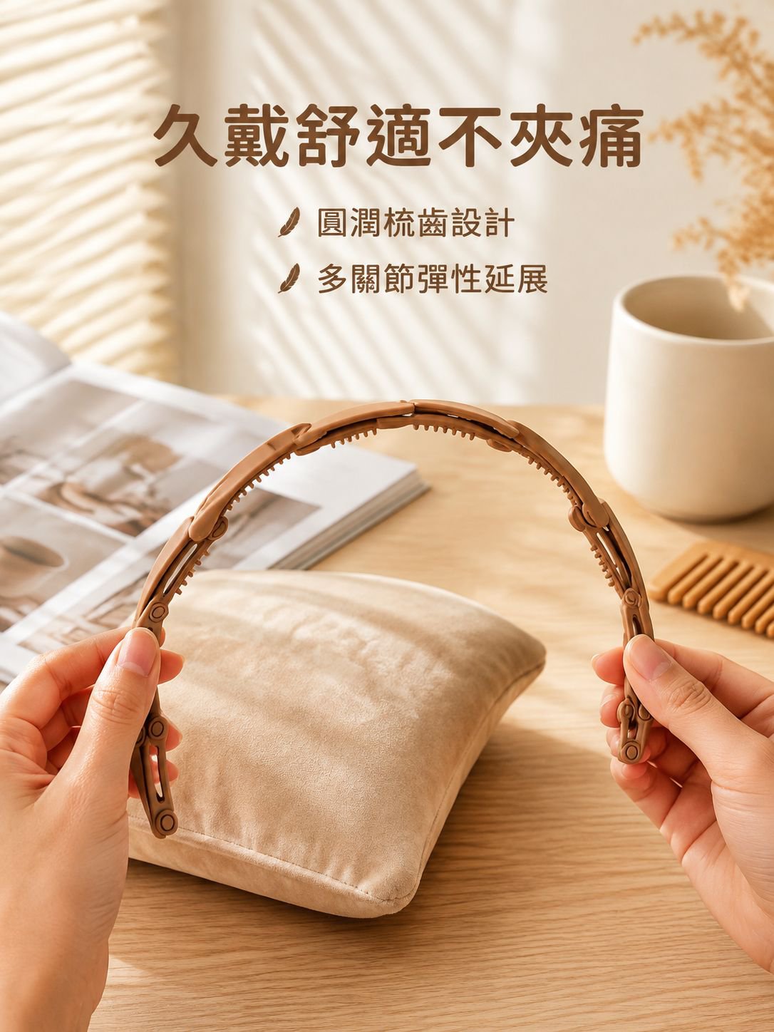 帶劉海髮箍假髮