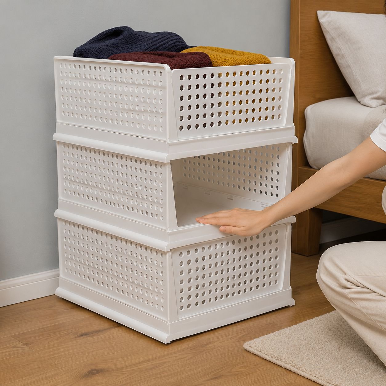 Multi-Layer Plastic Drawer Storage Cabinet