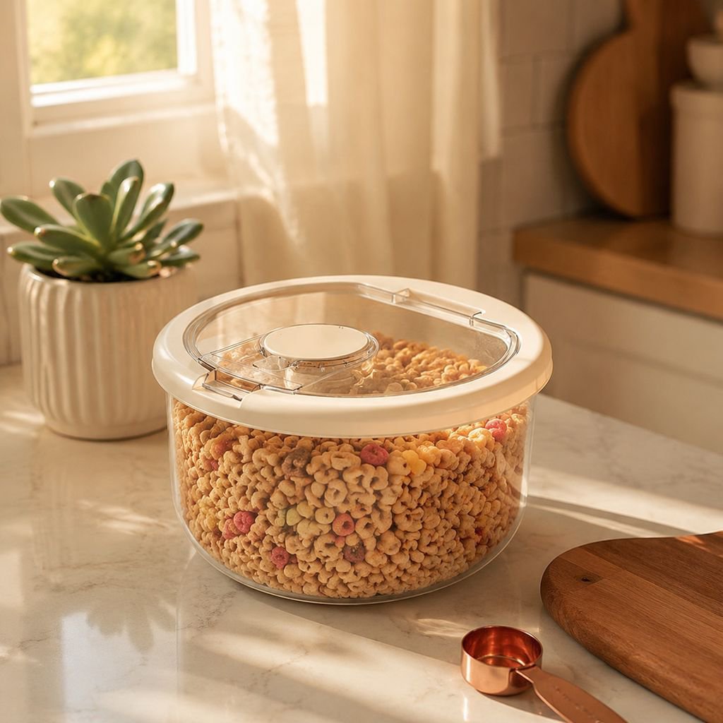 Contenedor grande de arroz para cocina moderna