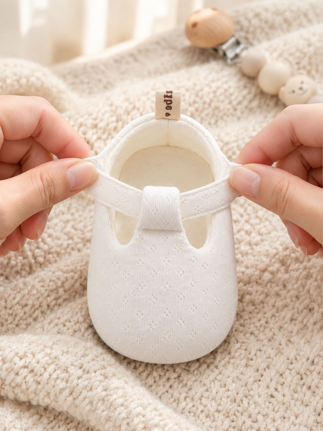 Zapatos de suela blanda para bebés antes de aprender a caminar