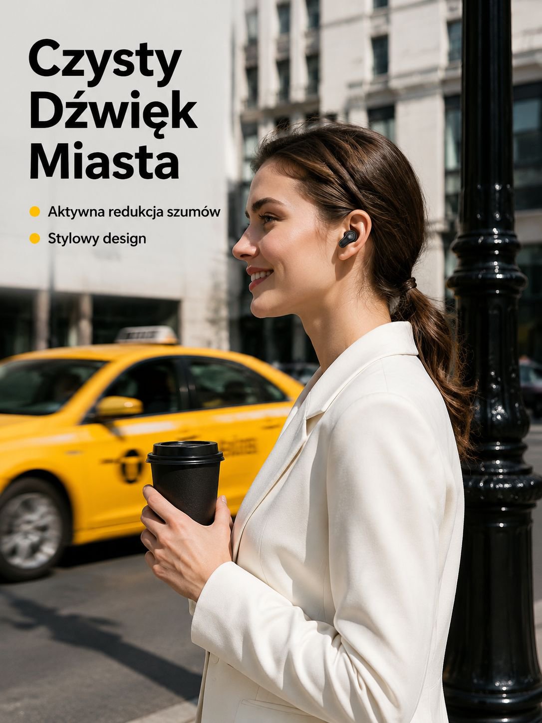 Inteligentne bezprzewodowe słuchawki z redukcją szumów