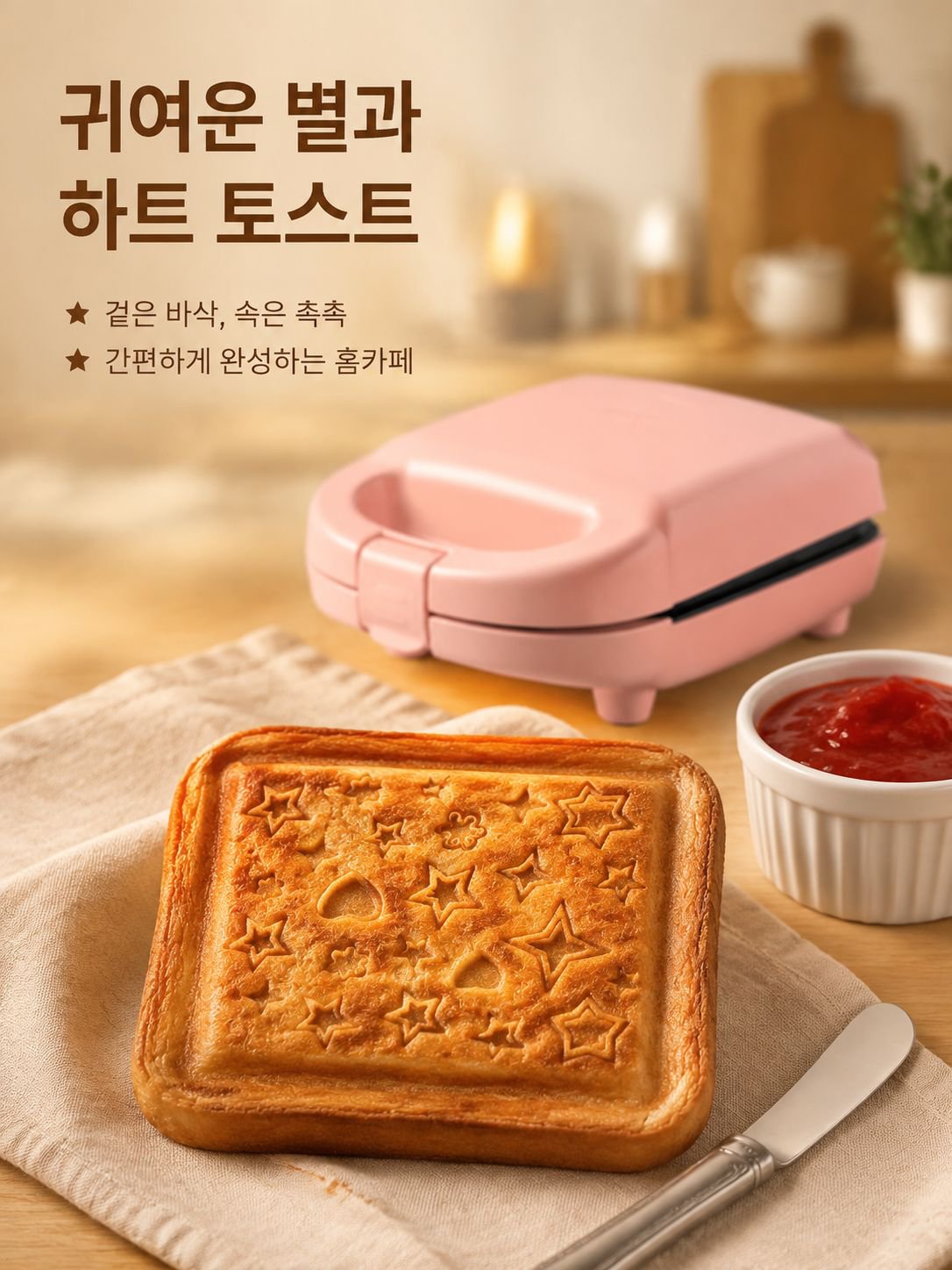 가족용 아침식사 조리기