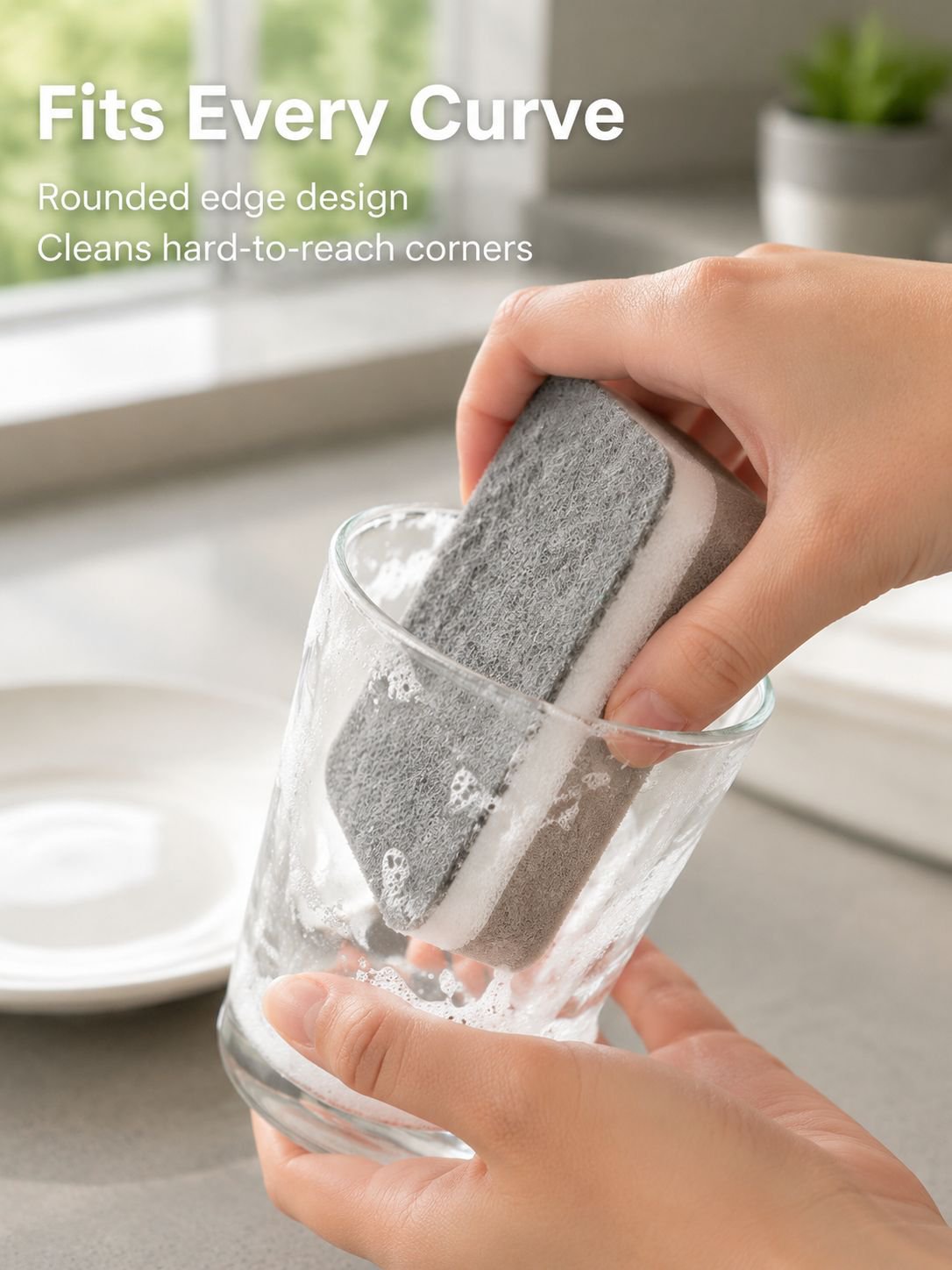 Thickened Dishwashing Sponge