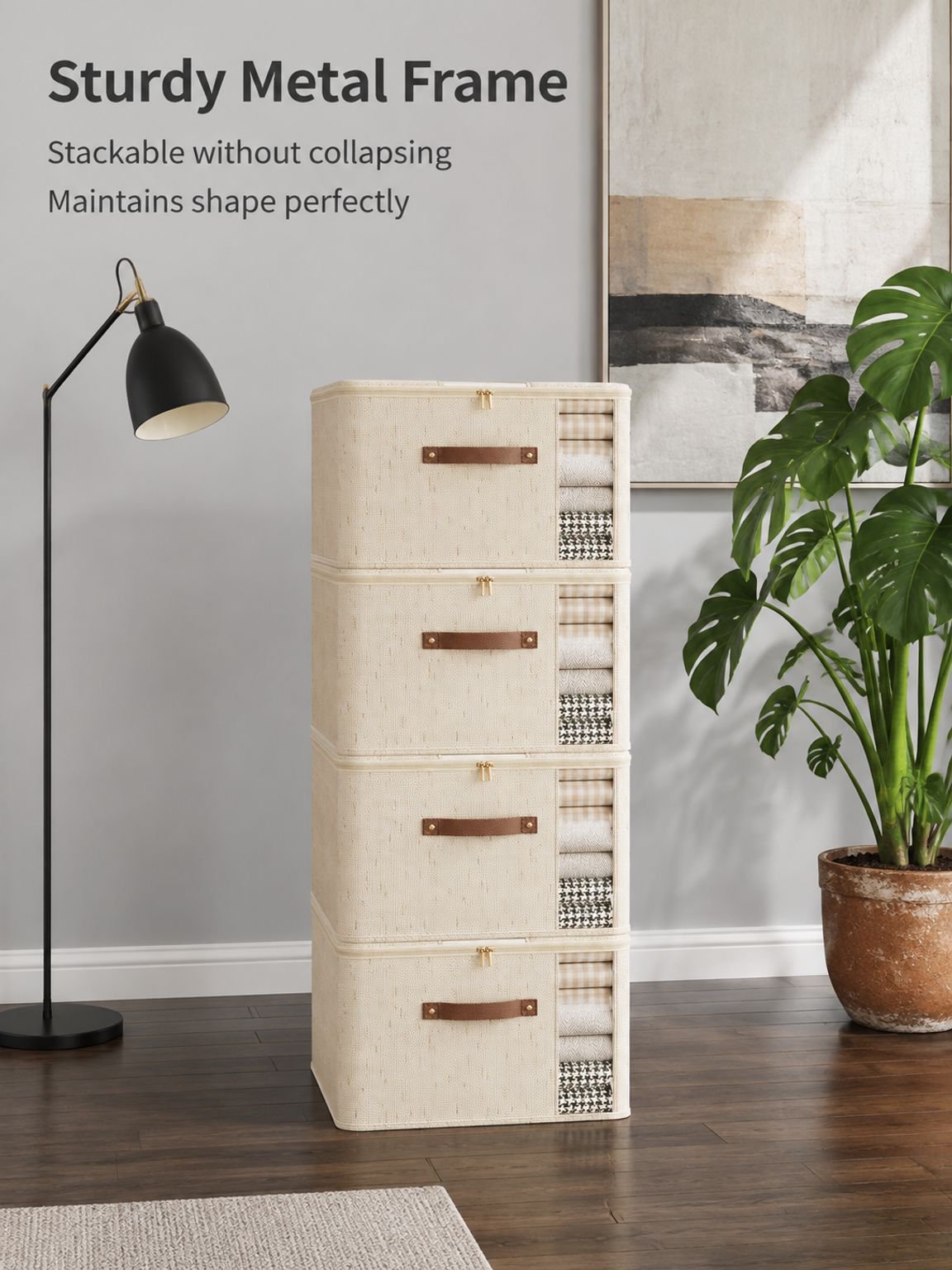 Double-window storage zipper box