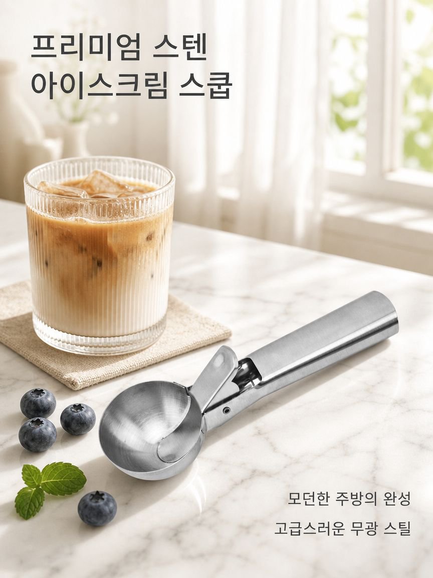 스테인리스 다용도 아이스크림 스쿱