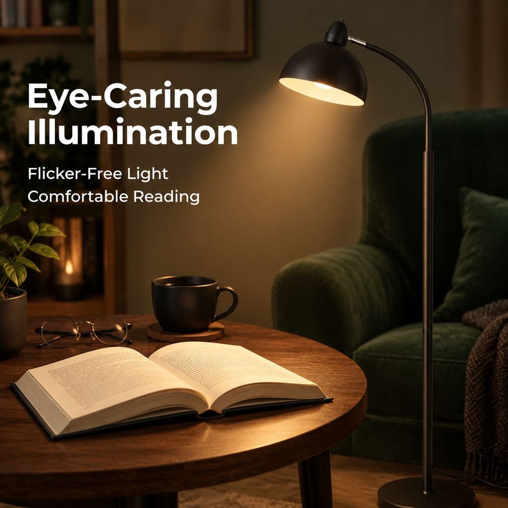 Luxury LED Eye-Caring Floor Lamp for Living Room