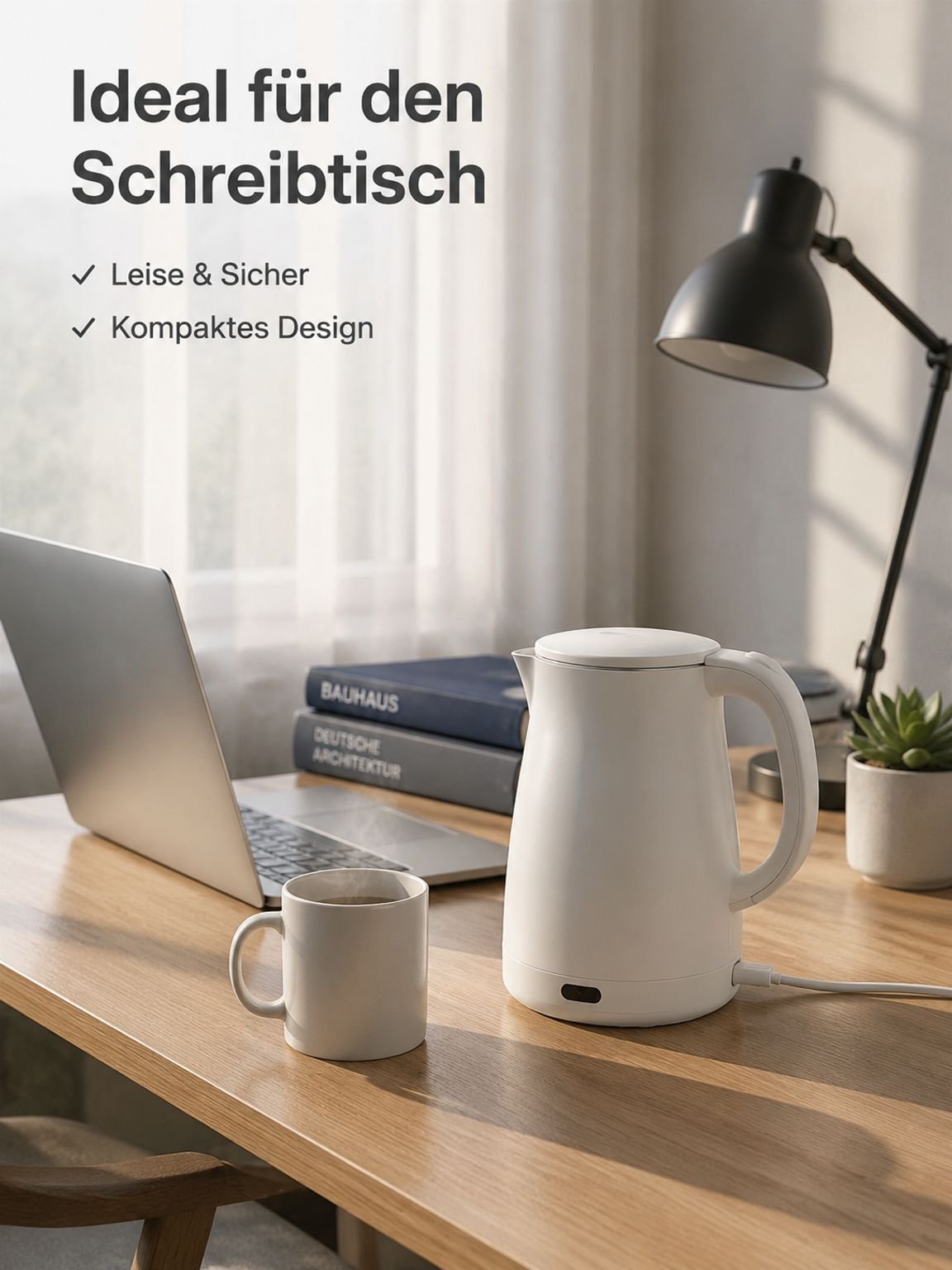 SAST Tragbarer Wasserkocher, Mini-Wasserkocher für Studentenwohnheime, Reisen und Geschäftsreisen, E