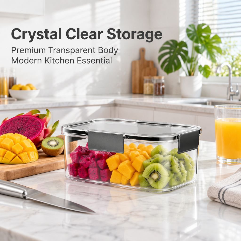 Clear Plastic Storage Box Organizer