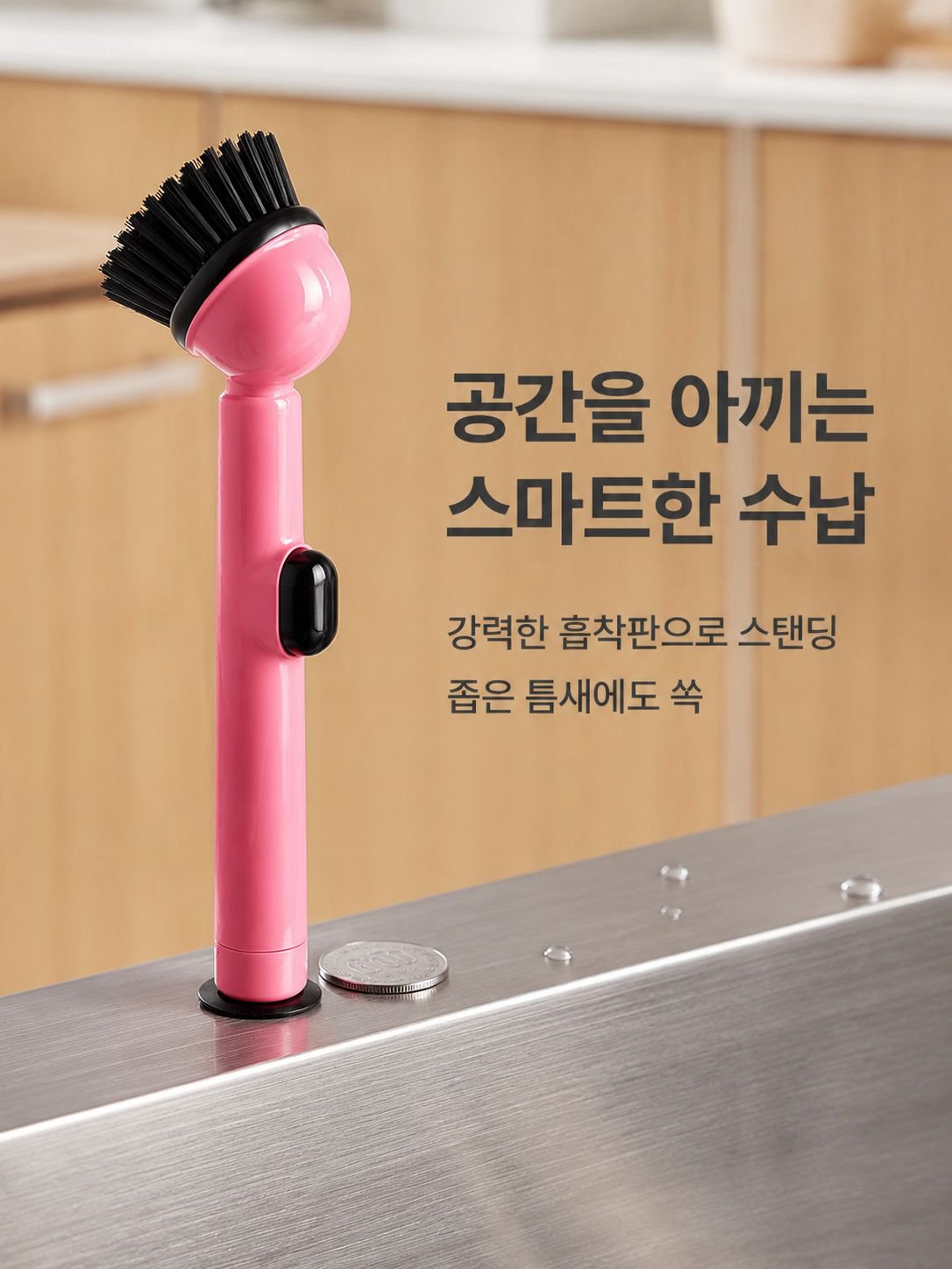 긴 손잡이 디스펜서 브러시