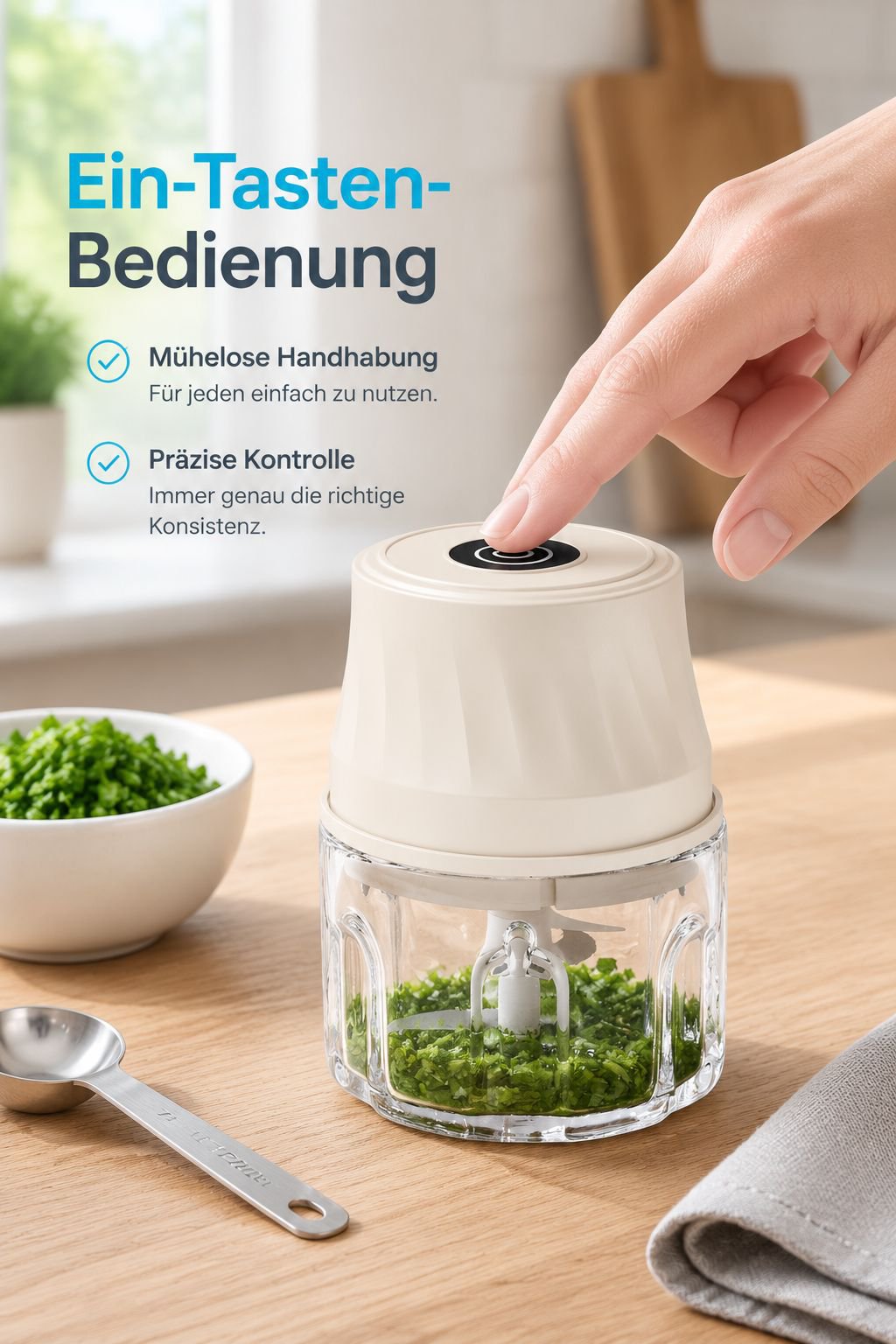 Mini Electric Garlic & Meat Grinder