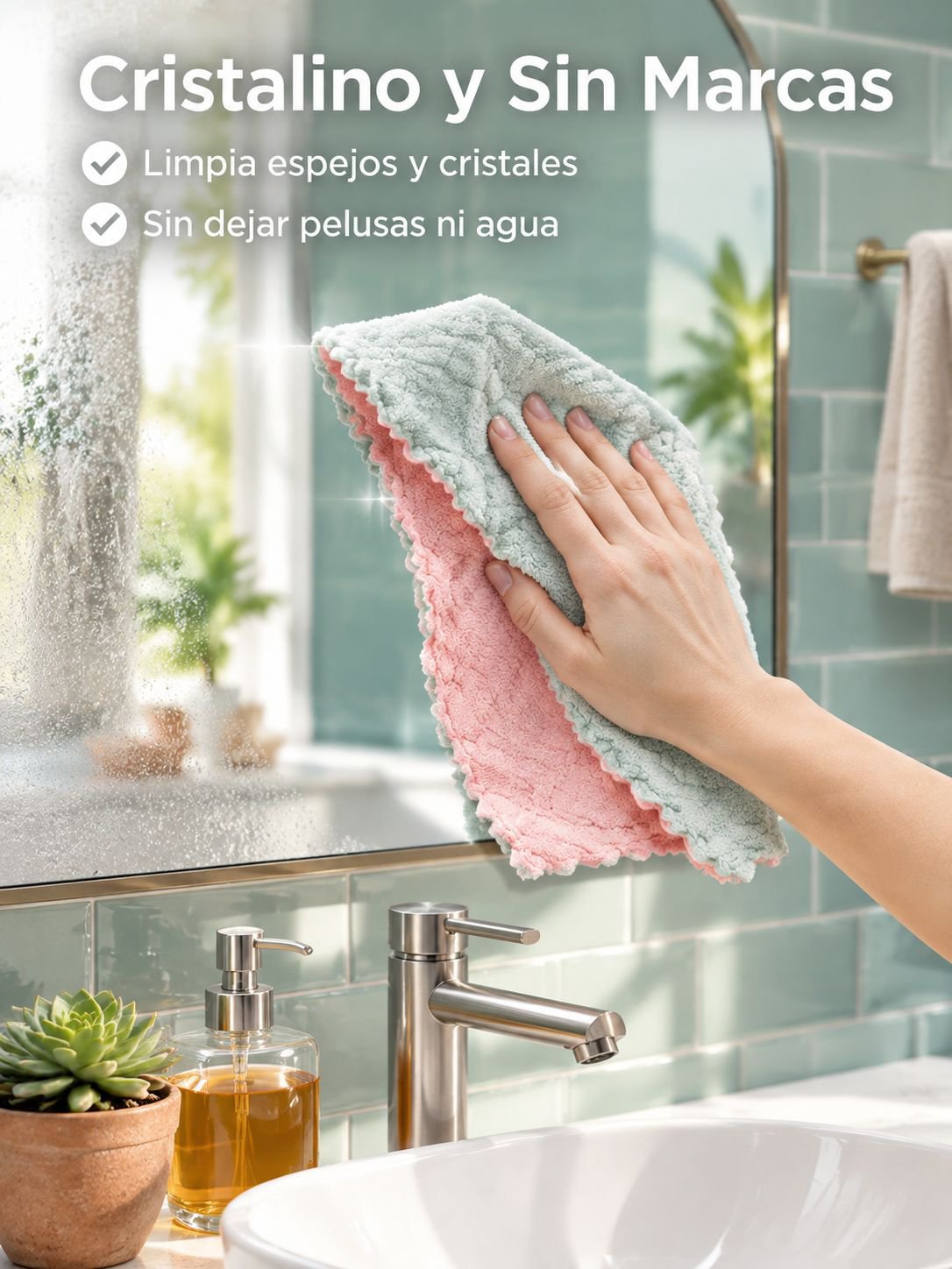 Paño de cocina de forro polar de coral