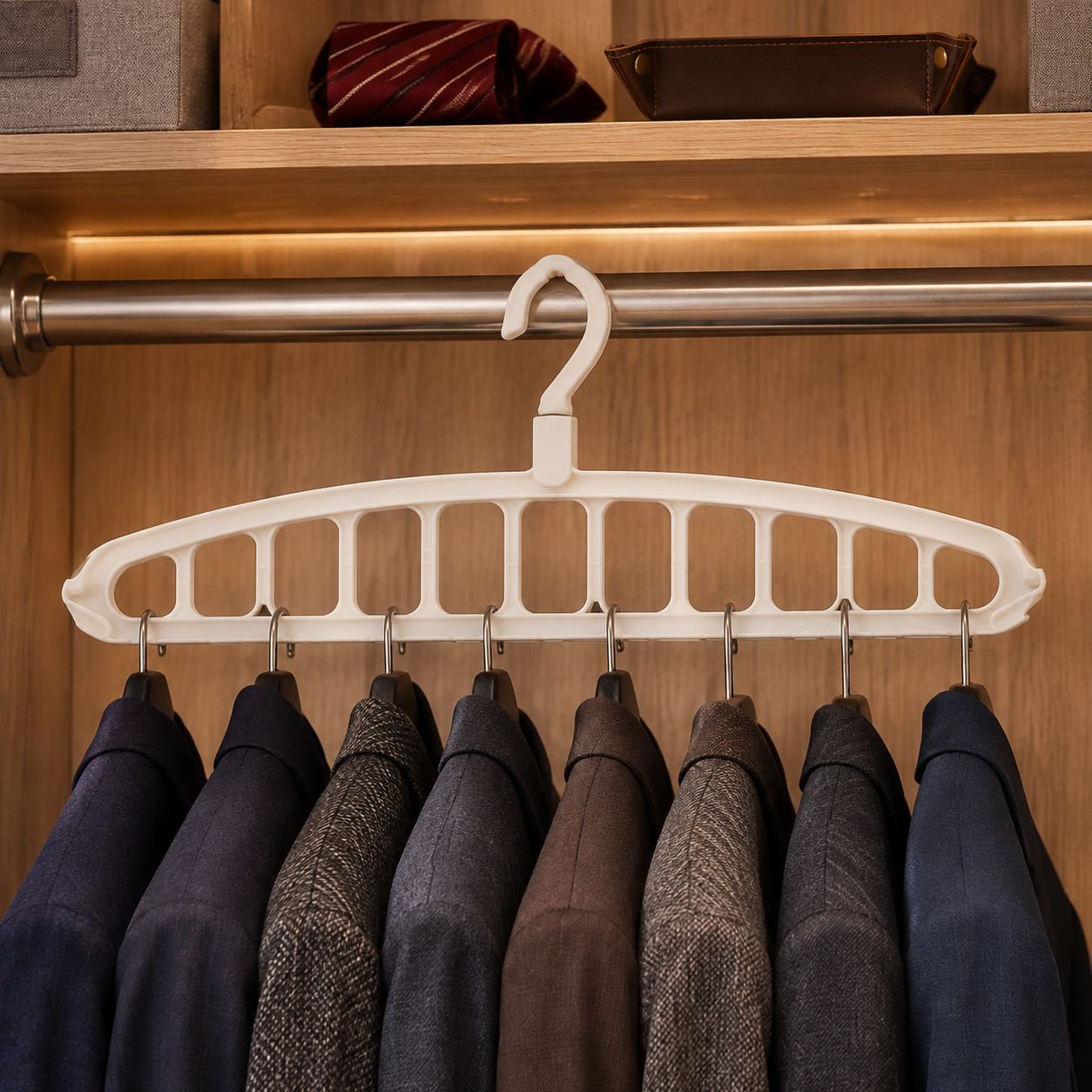 Durable and versatile clothes hook on wall