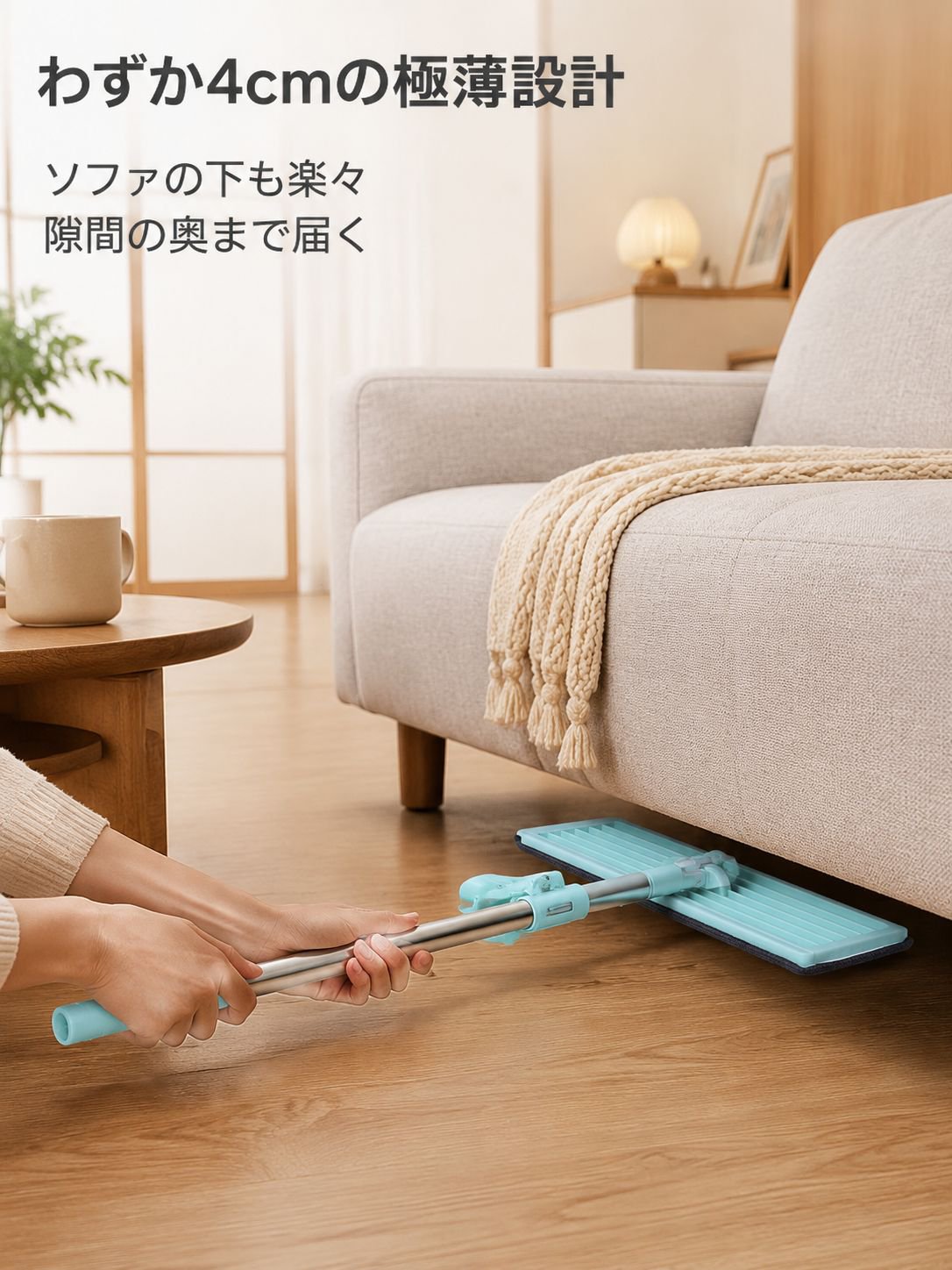 乾湿分離フラットモップ