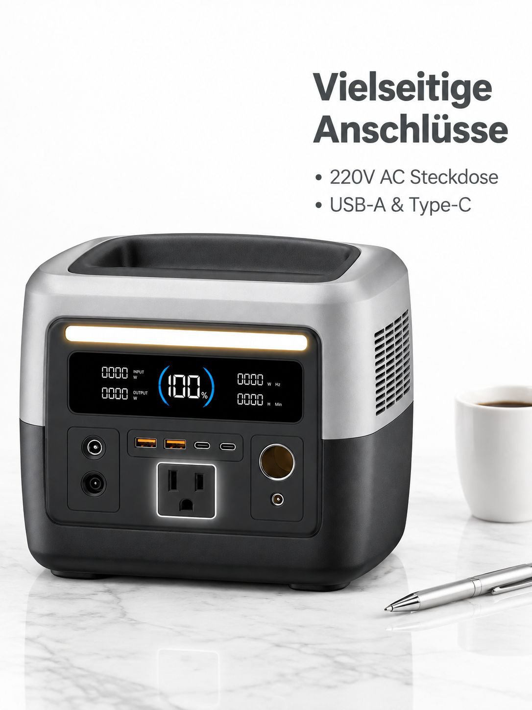 Tragbare Outdoor-Stromversorgung 2 kWh 220V Hochleistungs-Notenergiespeicher