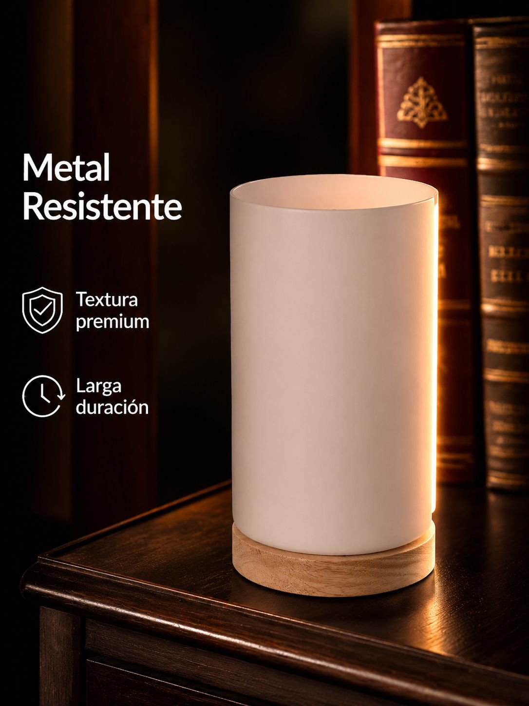 Lámpara de noche de luz cálida para dormitorio