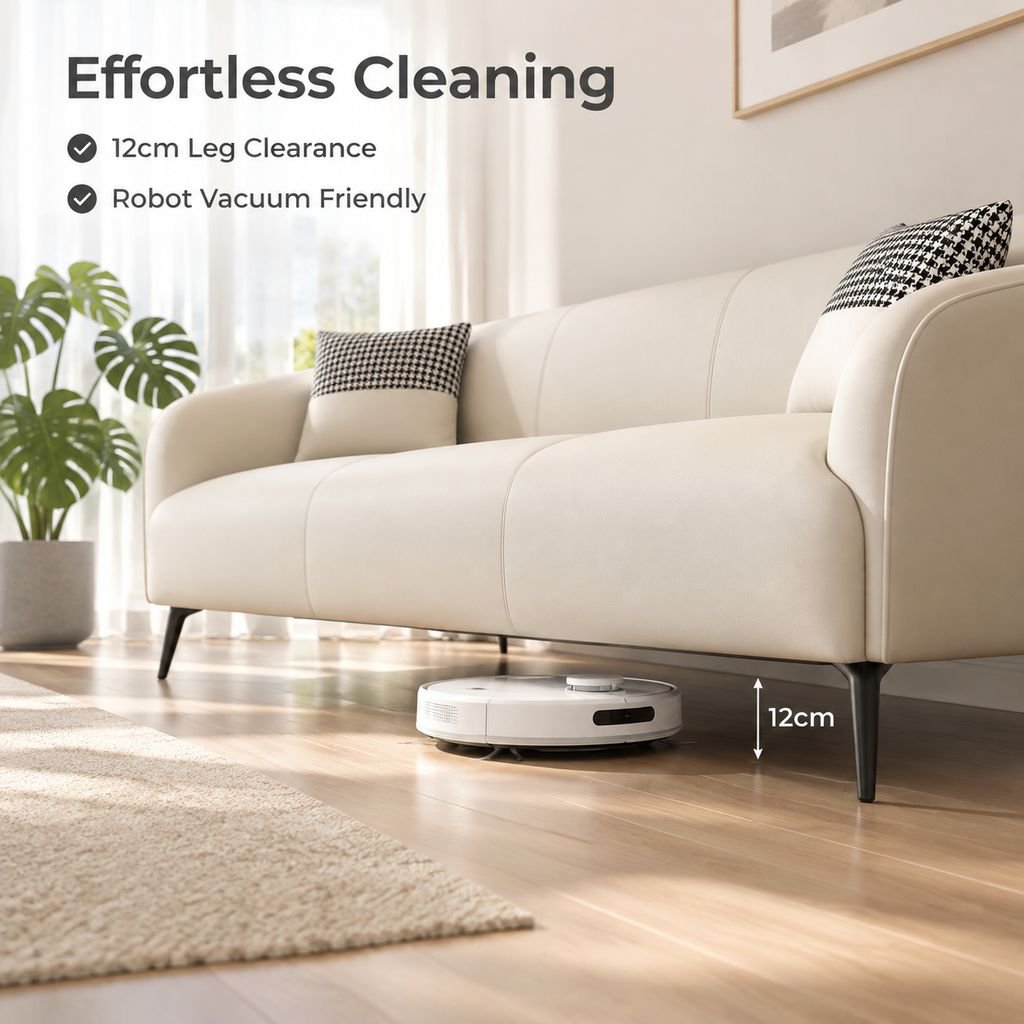 All-in-One Tech Fabric Sofa for Small Spaces