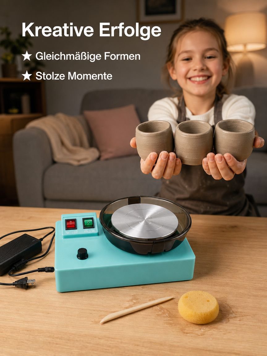 Elektrische Töpferscheibe als Geschenkidee für Kinder