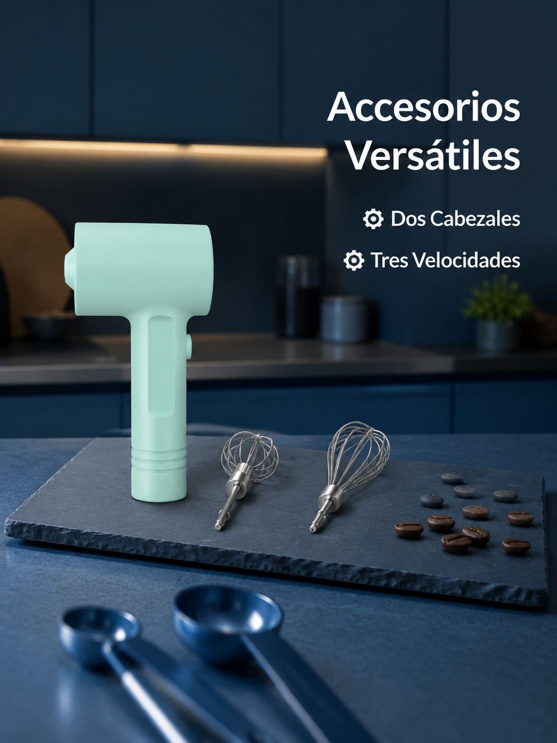 Mini batidora de huevos portátil recargable para nata y pasteles
