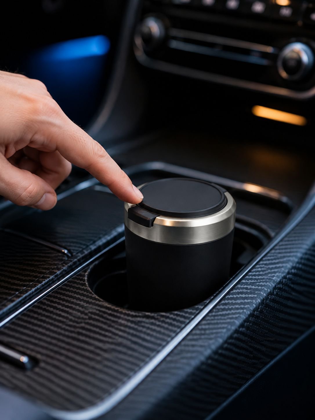 Personalized car ashtray accessory for modern vehicles