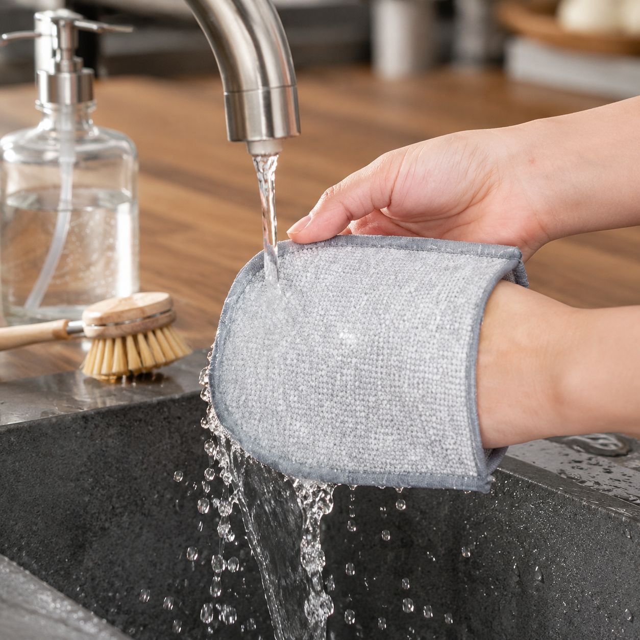 Waterproof Oil-Absorbing Kitchen Cloth Non-Stick and Anti-Stain