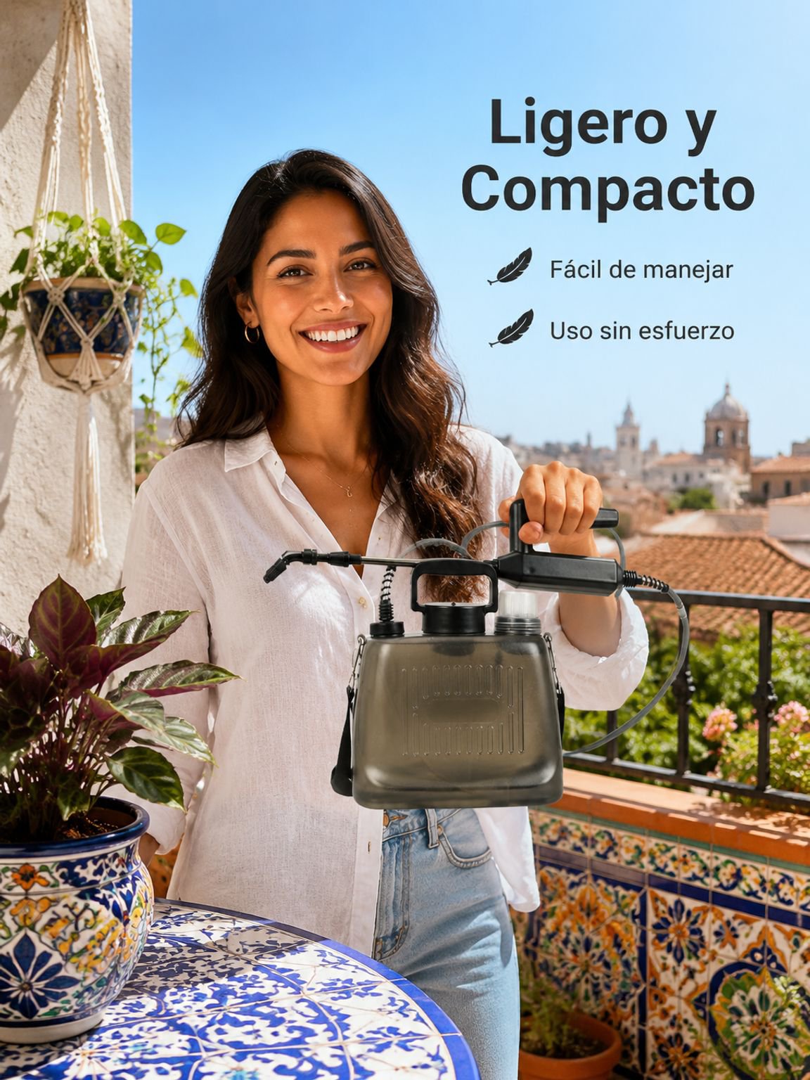 Pulverizador pequeño con batería de litio, rociador automático para jardinería doméstica