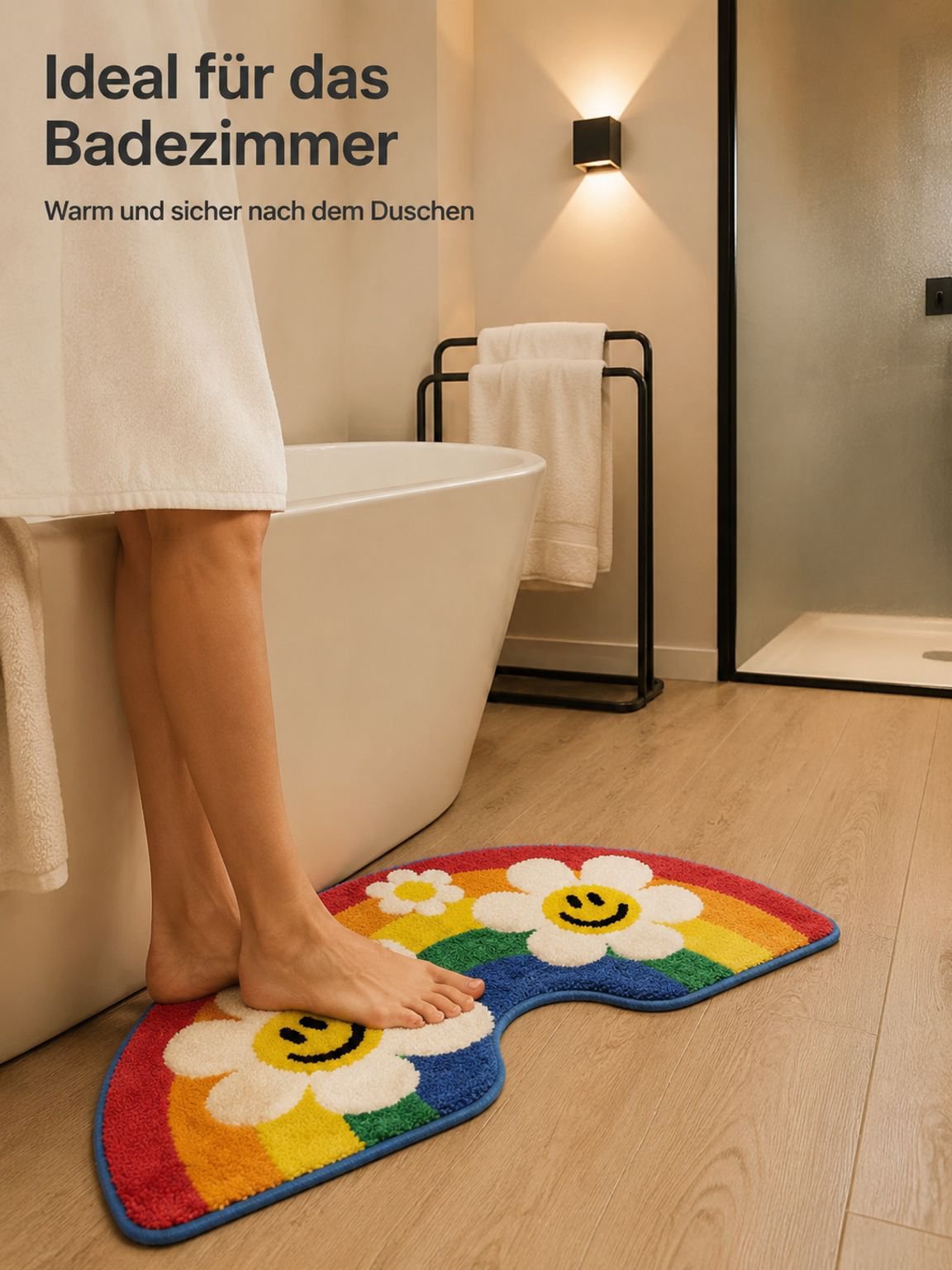 Regenbogen-Antirutschmatte