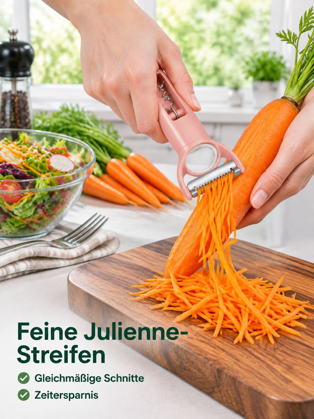 Multifunktionales Schälwerkzeug-Set aus Edelstahl: Kartoffel- und Obstschäler, Reibe