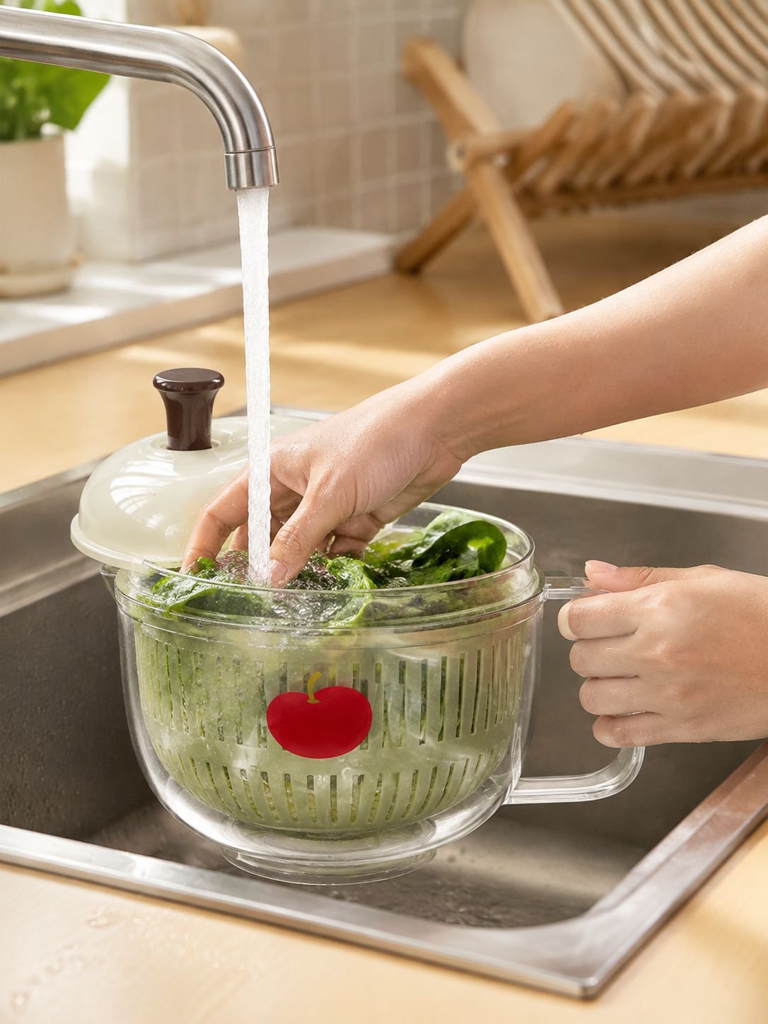 Secador de platos compacto para cocina moderna