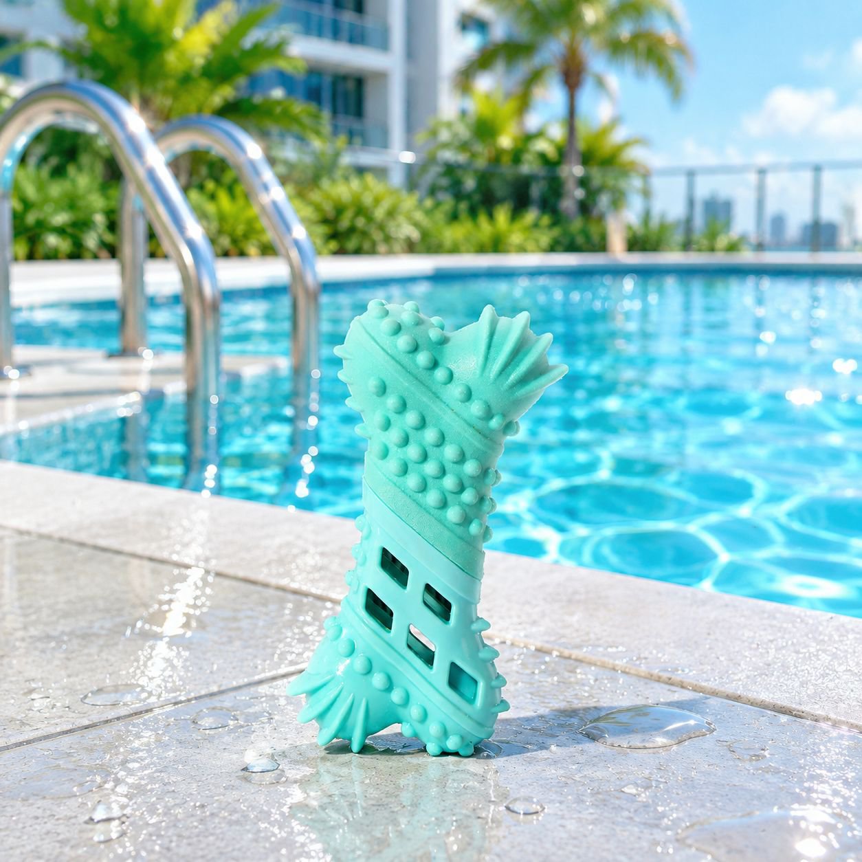 Dog floating training teething toy