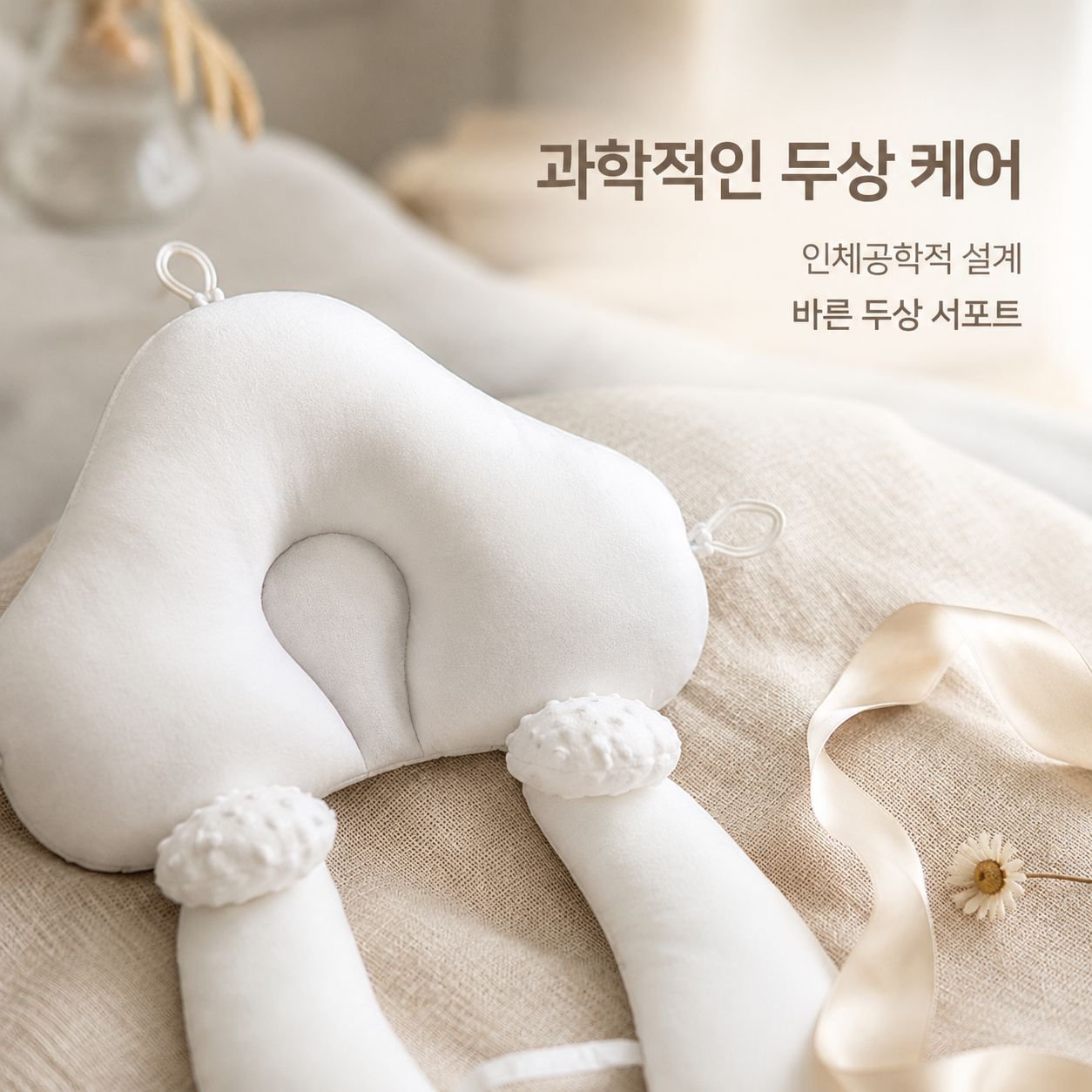 아기 수면 교정 베개 신생아 머리 모양 방지 편안한 베개