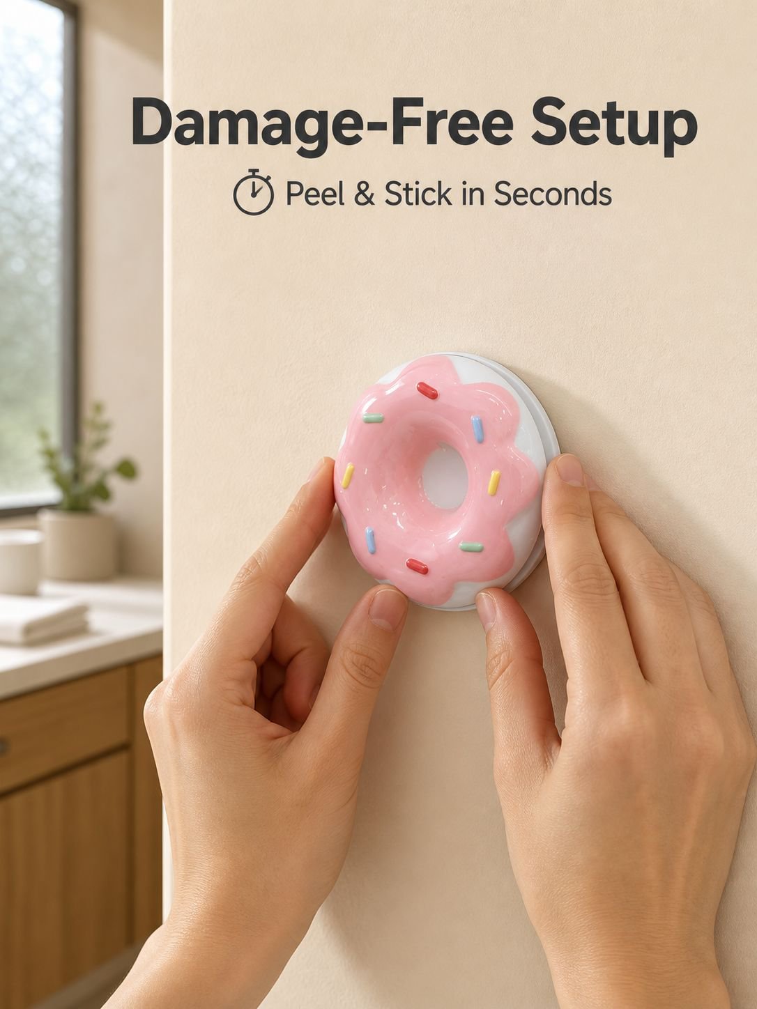 Donut Toothbrush Holder Organizer