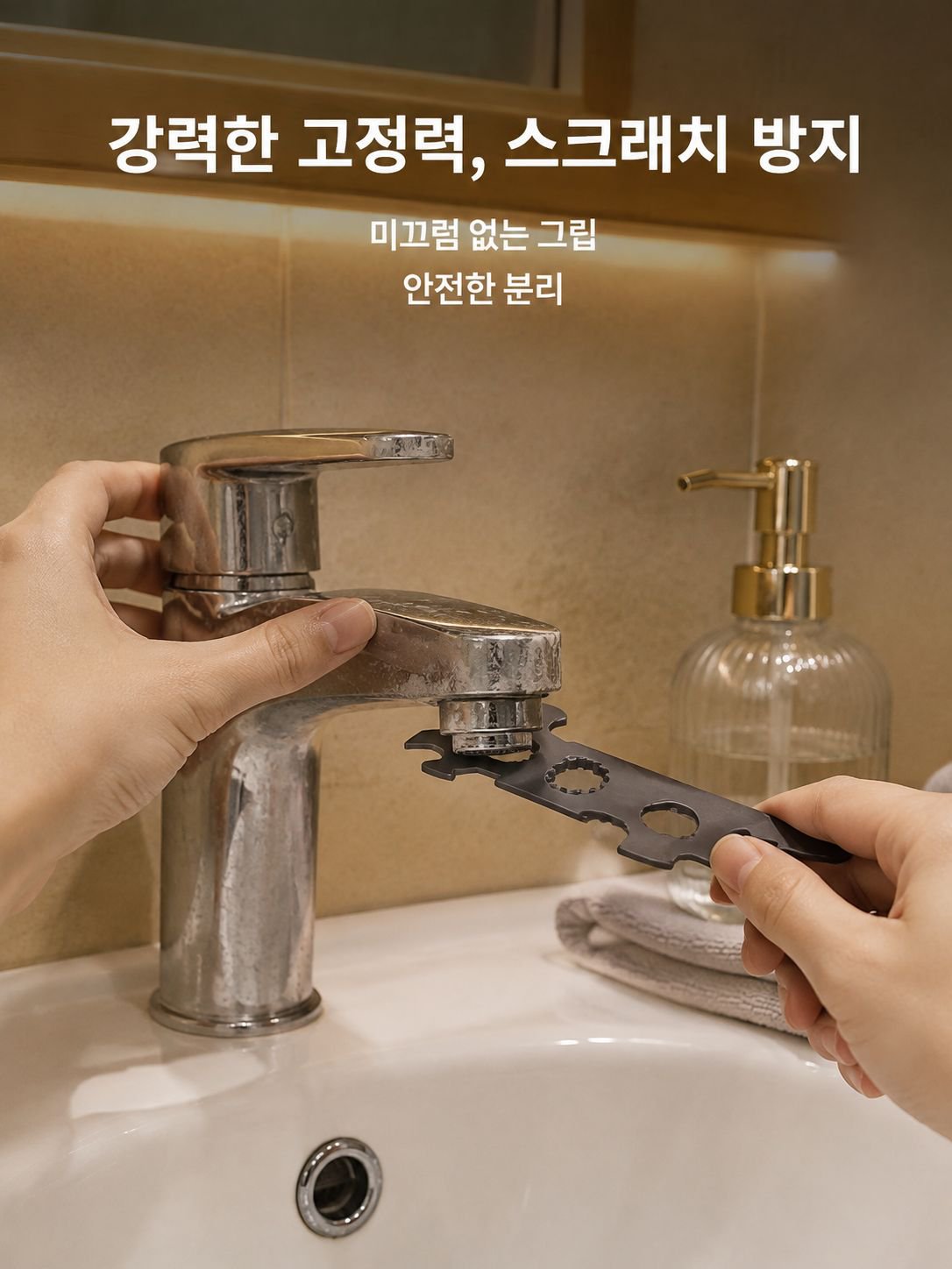 수도꼭지 에어레이터 전용 렌치