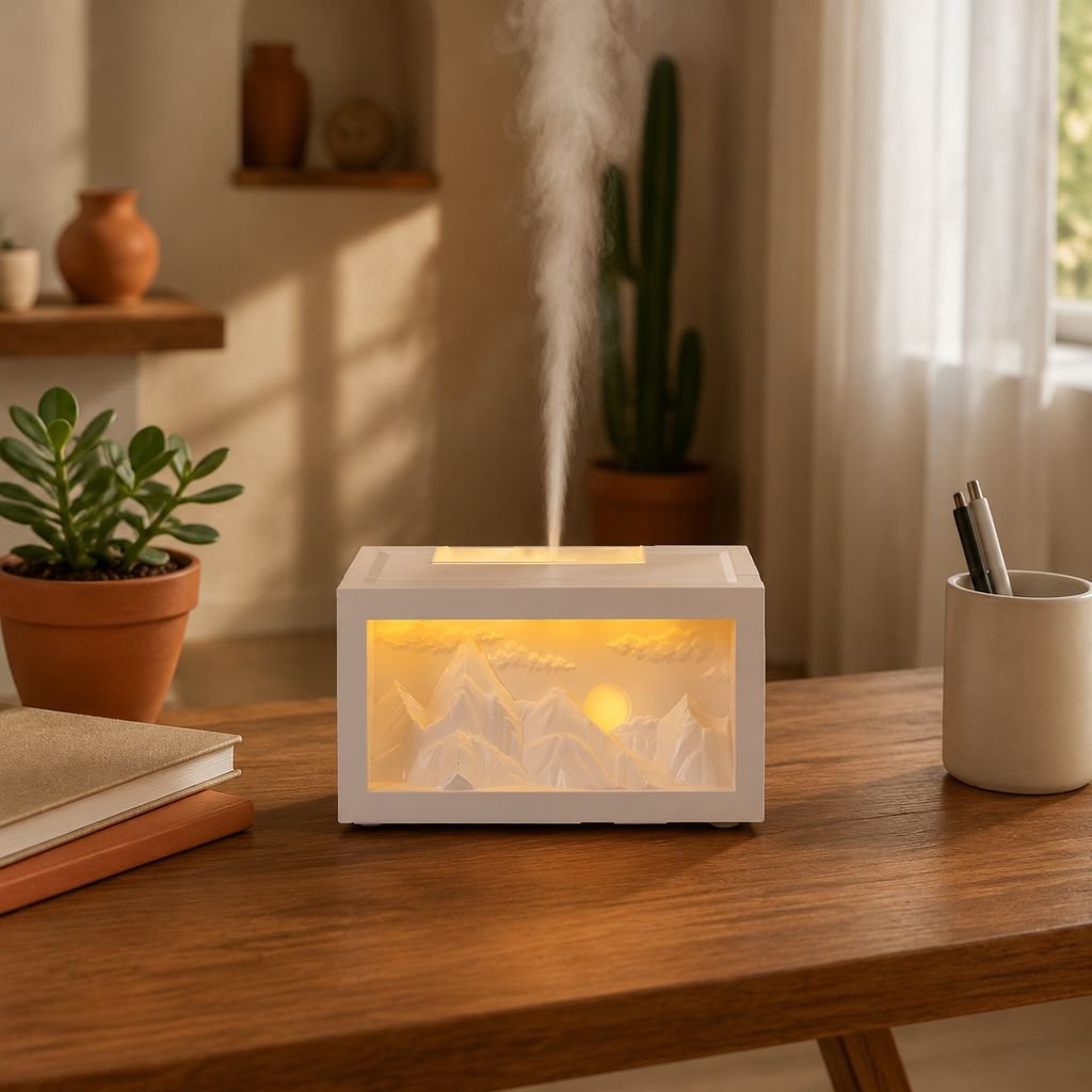 Humidificador Montaña Dorada al Amanecer