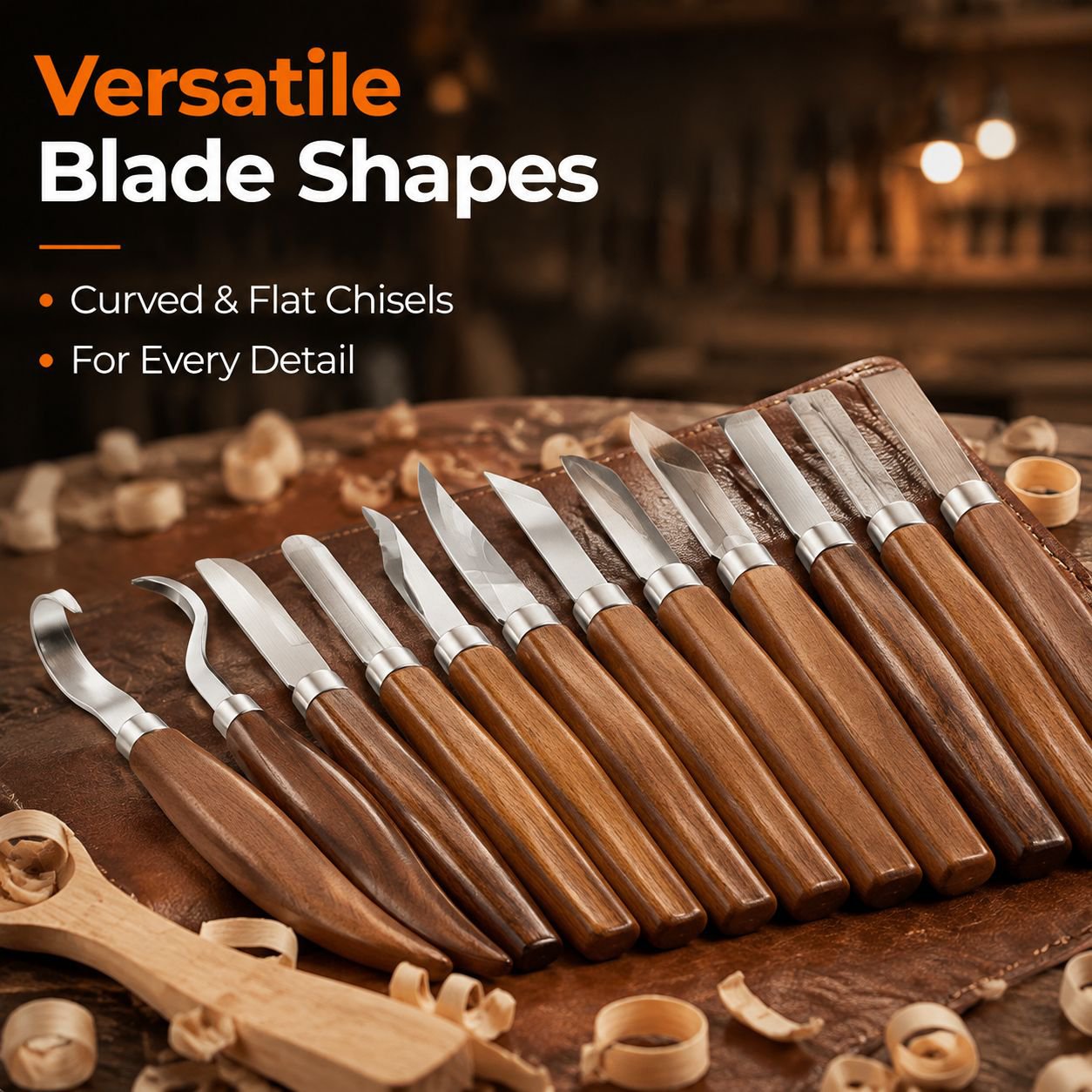 Wood Carving Chisel Set Handcrafted Woodworking Tools