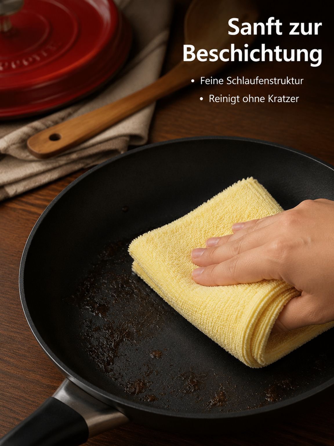 Strapazierfähiger Scheuerschwamm für Töpfe und Pfannen