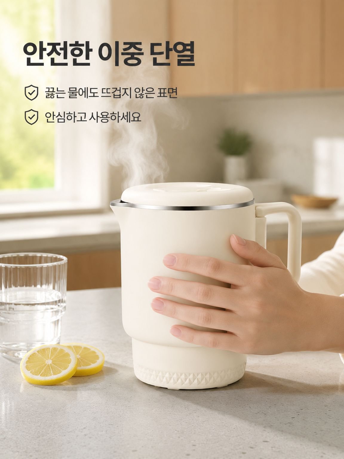휴대용 스테인리스강 접이식 주전자