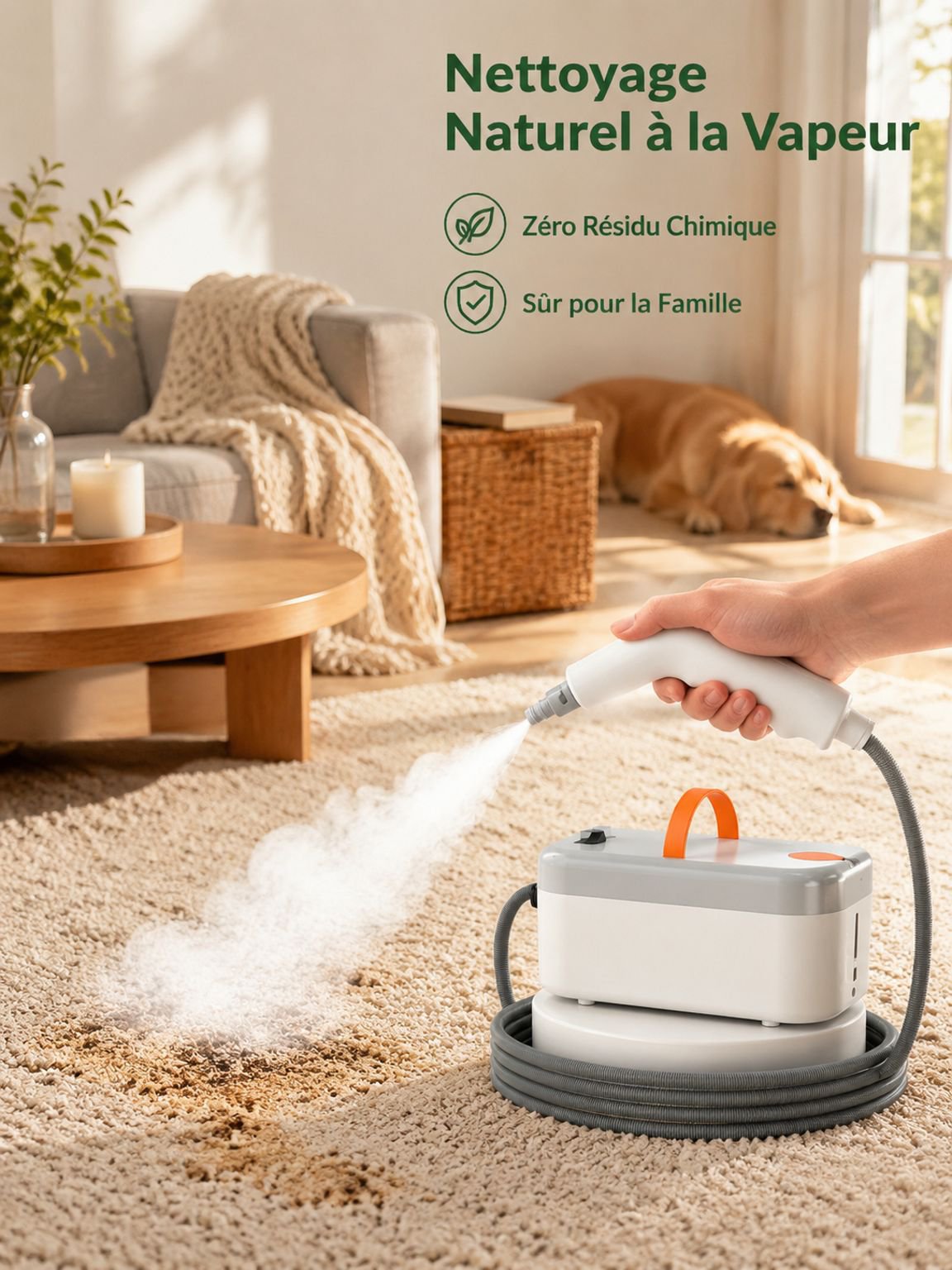 High-pressure high-temperature steam cleaner