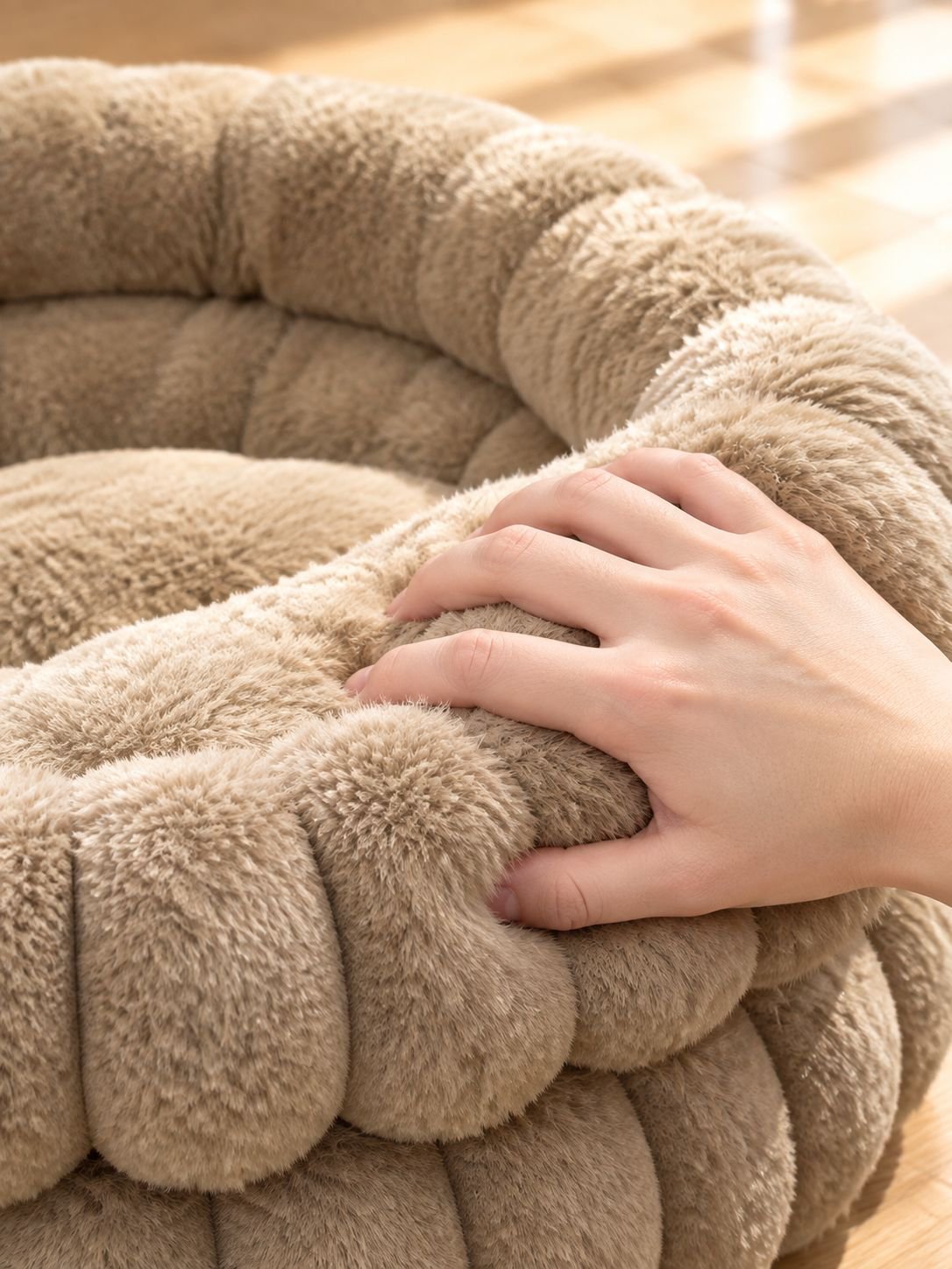 Cama Redonda de Doble Capa para Gato y Perro