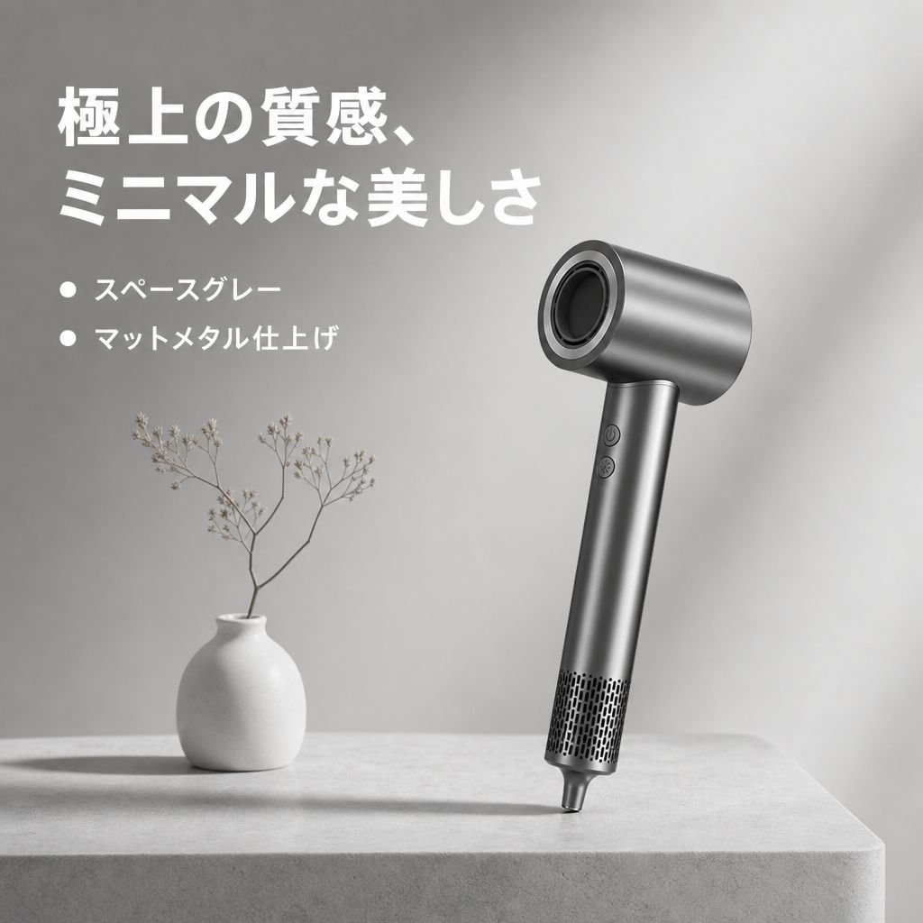 スマート温度表示大風量ヘアドライヤー