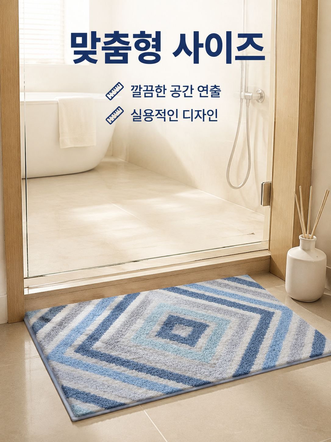 가정용 두꺼운 미끄럼 방지 욕실 발매트