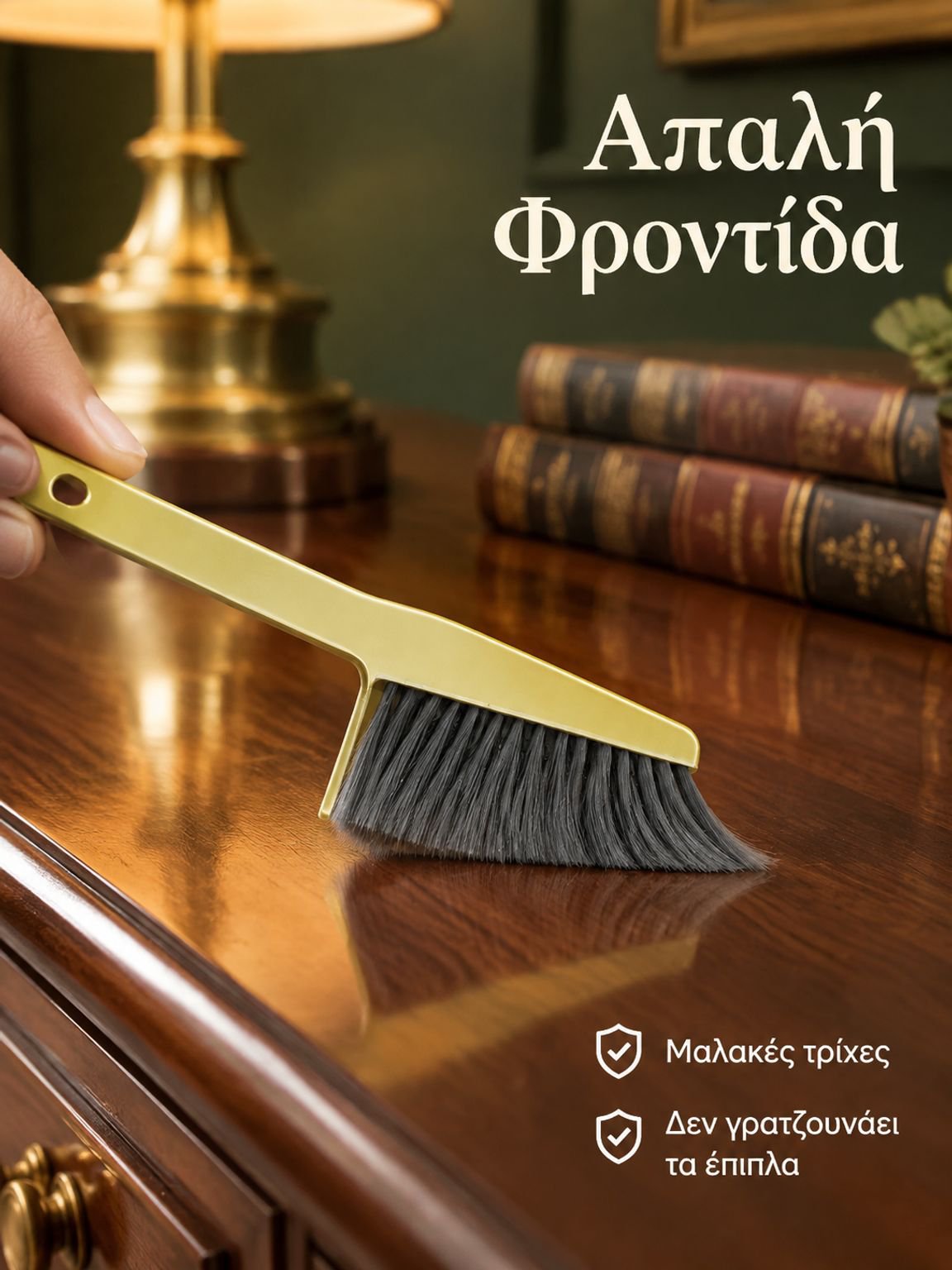 Πολυλειτουργική διάτρητη βούρτσα αφαίρεσης σκόνης