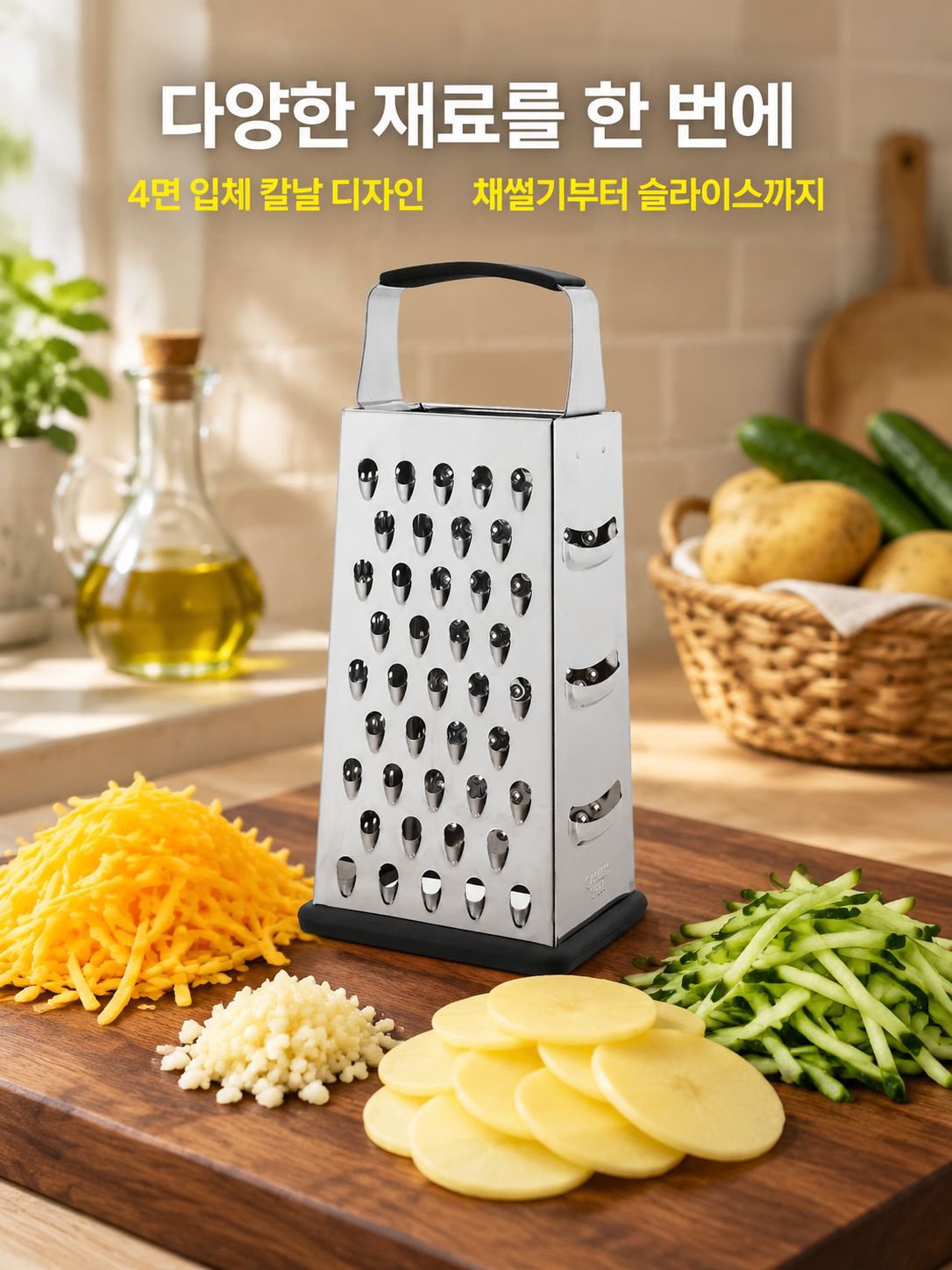 4면 스테인리스 다기능 강판