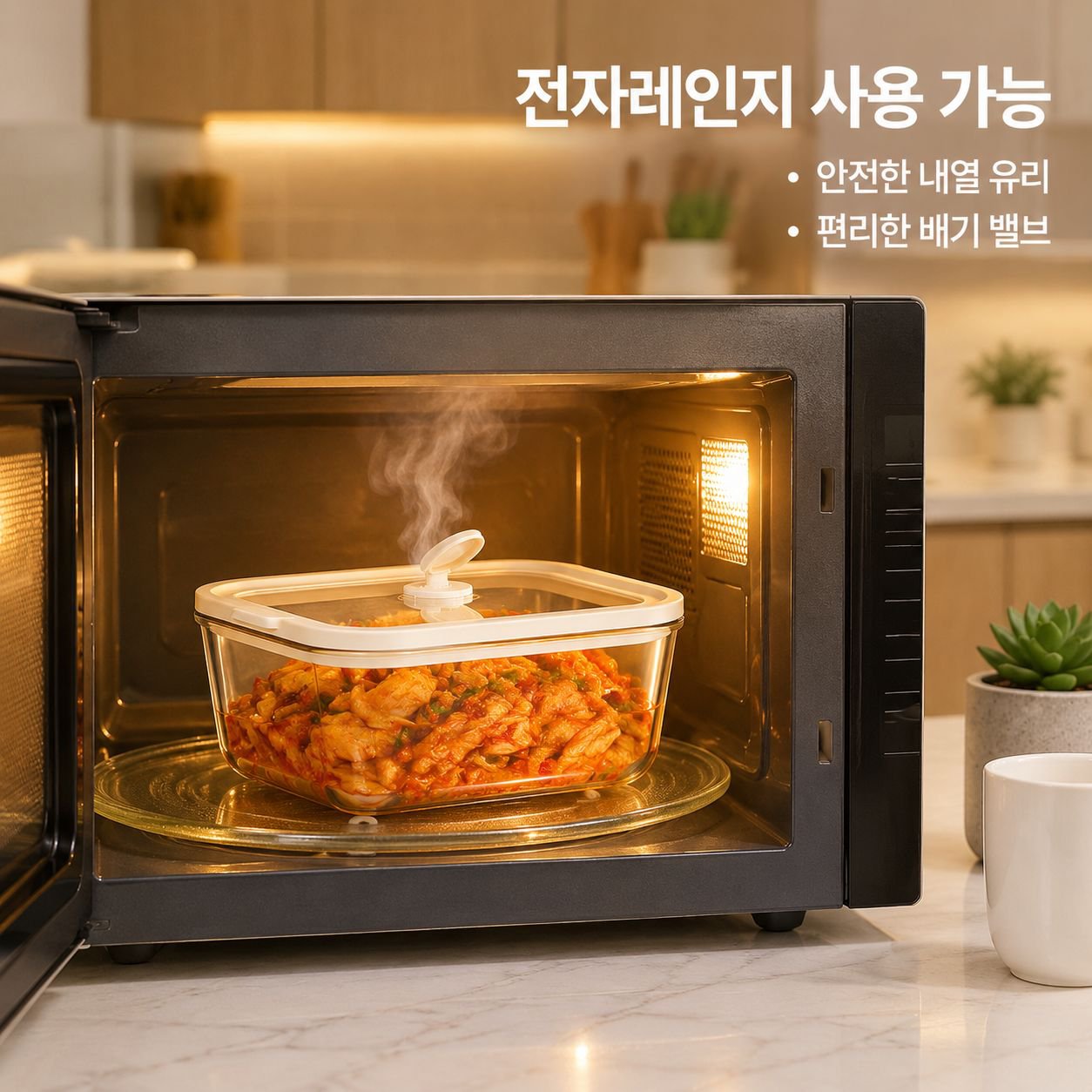 피클 및 김치 전용 유리 용기