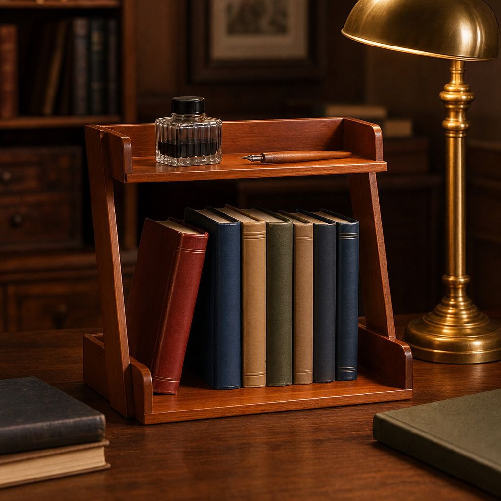 Retro small bookshelf for compact spaces